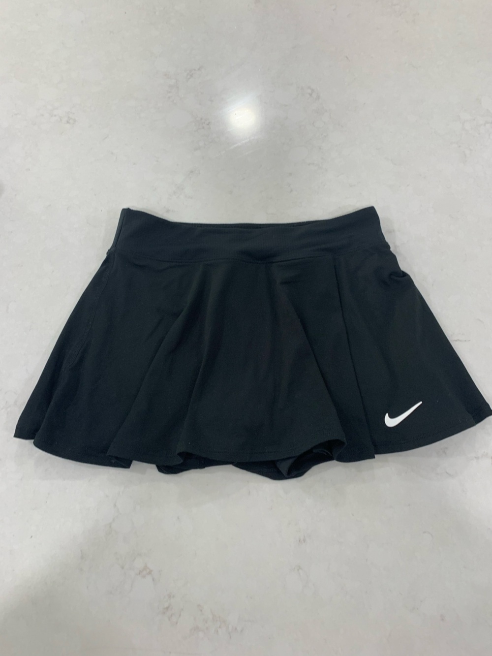 Nike Black Women's Tennis Skort with White Swoosh